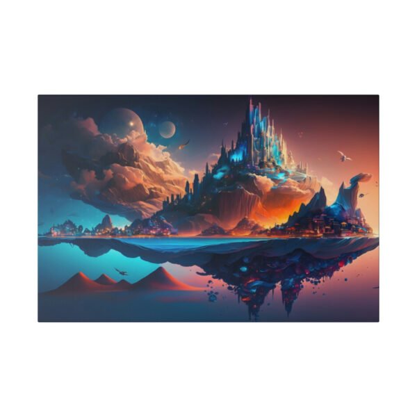 Floating Futuristic City on a Rock - Image 2