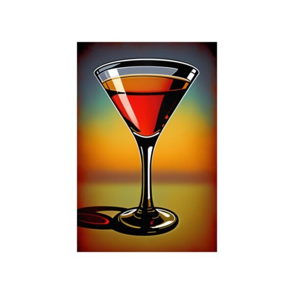 Vintage Martini Elegance - Unframed Poster - Image 2