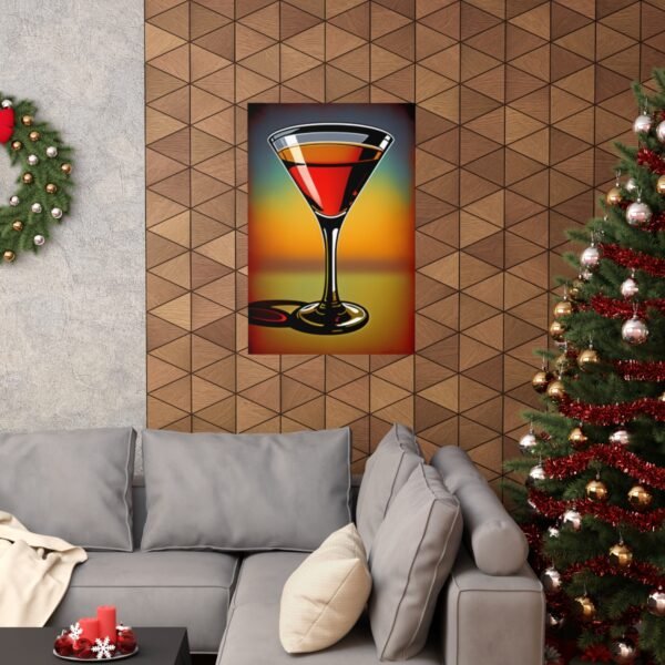 Vintage Martini Elegance - Unframed Poster - Image 4