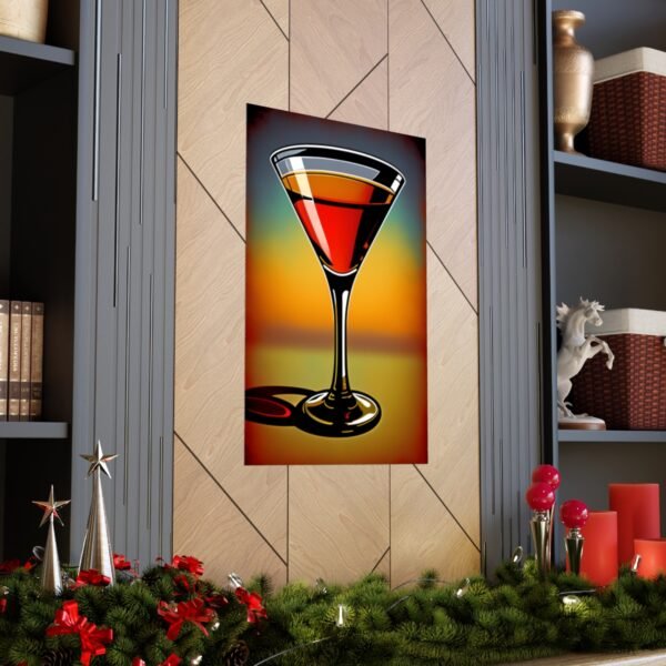 Vintage Martini Elegance - Unframed Poster - Image 5